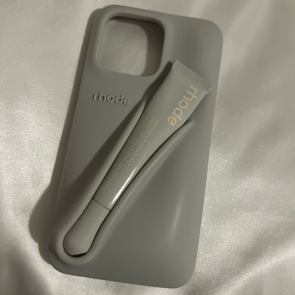 RHODE Sleek Gray Phone Case with Balm Holder